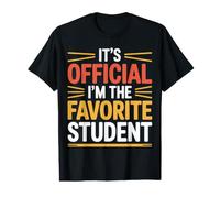 It's Official I'm The Favorite Student École Fier - T-Shirt Graphique avec Valeur