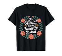 It's Official I'm The Favorite Student École Fier - T-Shirt Graphique avec Valeur