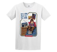 It's Ok Not to Be Ok Men's T-Shirt Unisex White Cotton Hip Hop Print Tee Shirts XL