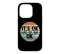 It's ok Not to be ok Vintage Mental Health Awareness Coque pour iPhone 14 Pro