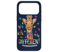 It's Ok to Be Different Girafe Puzzle Sensibilisation à l'Autisme Coque pour iPhone 17 Pro Max