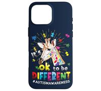 It's Ok to Be Different Puzzle Girafe Autisme Sensibilisation Coque pour iPhone 16 Pro Max