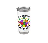 It's Ok To Be Different Sensibilisation À L'autisme Gobelet isotherme en acier inoxydable double paroi