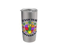 It's Ok To Be Different Sensibilisation À L'autisme Gobelet isotherme en acier inoxydable double paroi