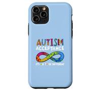 It's Ok to Be Different Symbole de l'infini Acceptation de l'Autisme Coque pour iPhone 11 Pro