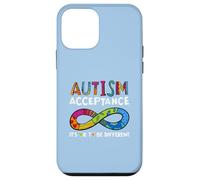 It's Ok to Be Different Symbole de l'infini Acceptation de l'Autisme Coque pour iPhone 12 Mini