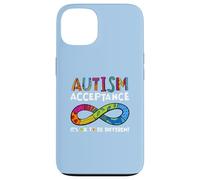 It's Ok to Be Different Symbole de l'infini Acceptation de l'Autisme Coque pour iPhone 13