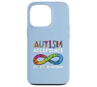 It's Ok to Be Different Symbole de l'infini Acceptation de l'Autisme Coque pour iPhone 13 Pro