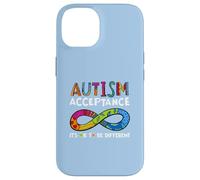 It's Ok to Be Different Symbole de l'infini Acceptation de l'Autisme Coque pour iPhone 14