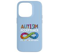 It's Ok to Be Different Symbole de l'infini Acceptation de l'Autisme Coque pour iPhone 14 Pro