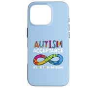 It's Ok to Be Different Symbole de l'infini Acceptation de l'Autisme Coque pour iPhone 16 Pro
