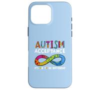 It's Ok to Be Different Symbole de l'infini Acceptation de l'Autisme Coque pour iPhone 16 Pro Max