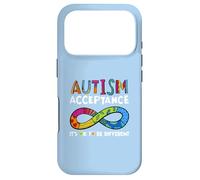 It's Ok to Be Different Symbole de l'infini Acceptation de l'Autisme Coque pour iPhone 17 Pro