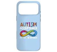 It's Ok to Be Different Symbole de l'infini Acceptation de l'Autisme Coque pour iPhone 17 Pro Max