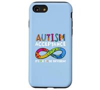 It's Ok to Be Different Symbole de l'infini Acceptation de l'Autisme Coque pour iPhone SE (2020) / 7/8