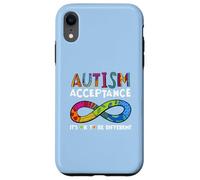 It's Ok to Be Different Symbole de l'infini Acceptation de l'Autisme Coque pour iPhone XR