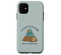 It's OK to Go Slow - ME/CFS Awareness - Paresseux, Tortue, Escargot Coque pour iPhone 11