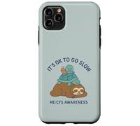 It's OK to Go Slow - ME/CFS Awareness - Paresseux, Tortue, Escargot Coque pour iPhone 11 Pro Max