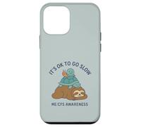 It's OK to Go Slow - ME/CFS Awareness - Paresseux, Tortue, Escargot Coque pour iPhone 12 Mini