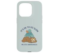 It's OK to Go Slow - ME/CFS Awareness - Paresseux, Tortue, Escargot Coque pour iPhone 15 Pro