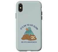 It's OK to Go Slow - ME/CFS Awareness - Paresseux, Tortue, Escargot Coque pour iPhone X/XS