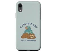 It's OK to Go Slow - ME/CFS Awareness - Paresseux, Tortue, Escargot Coque pour iPhone XR