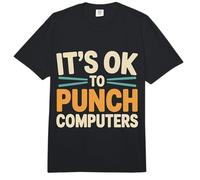 It's Ok to Punch Computers Rage du Programmeur |- Comfort Colors Adult Heavyweight T-Shirt