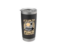 It's Ok To Punch Computers Rage du programmeur - Gobelet isotherme en acier inoxydable double paroi