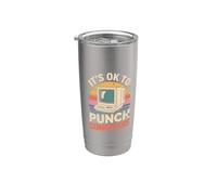It's Ok To Punch Computers Rage du programmeur Gobelet isotherme en acier inoxydable double paroi