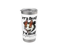 It's Okay I'm Okay Everything is Okay Funny Opossum Gobelet isotherme en acier inoxydable double paroi