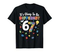 It's Okay to be Different 67 Autism Awareness Six Seven T-Shirt