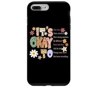 It's Okay to Start Over Make Mistakes Boho Floral Femme Homme Coque pour iPhone 7 Plus/8 Plus