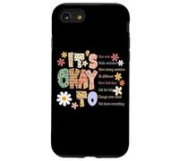 It's Okay to Start Over Make Mistakes Boho Floral Femme Homme Coque pour iPhone SE (2020) / 7/8