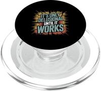 It's Only Delusional Until It Works Motivation du succès - PopSockets PopGrip pour MagSafe