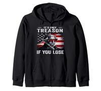 Its Only Treason If You Lose 4th of July George Washington Sweat à Capuche