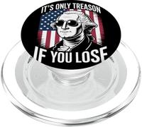 It's Only Treason If You Lose Humour Historique Satirique PopSockets PopGrip pour MagSafe