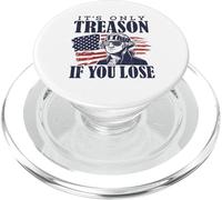 It's Only Treason If You Lose Washington American 4th of July PopSockets PopGrip pour MagSafe