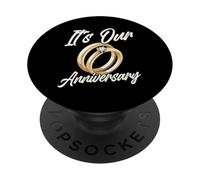 It's Our Anniversary for Husband Wife and Married Couples PopSockets PopGrip Adhésif