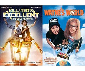 IT'S PARTY TIME EXCELLENT ADVENTURE Triple Feature - Bill and Ted's Excellent Adventure/ Bill and Ted's Bogus Journey & Wayne's World 3-DVD Bundle