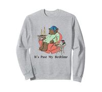 It's Past My Bedtime Bear Making a Nap Next to Books Sweatshirt