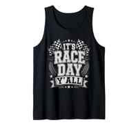 Its Race Day Yall Racing Performance Drapeau à Damier Assorti Débardeur