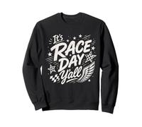 Its Race Day Yall Racing Performance Drapeau à Damier Assorti Sweatshirt