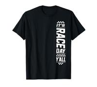 Its Race Day Yall Racing Performance Drapeau à Damier Assorti T-Shirt
