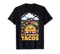 It's Raining Tacos Cute Food Kawaii Design coloré T-Shirt