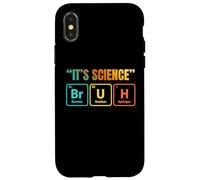 It's Science Bruh Periodic Table of Elements Funny Meme Coque pour iPhone X/XS
