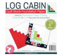 It's Sew Emma Log Cabin Fond de teint en papier 15,2 cm