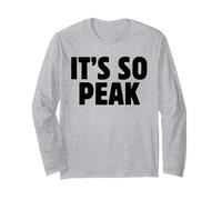 It's So Peak Funny Gen Z Slang Trendy Minimalist Meme Citation Manche Longue