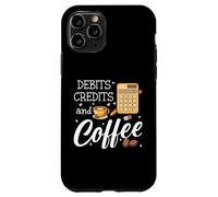 It's Tax Season Debits Credits & Coffee Cup Funny Accountant Coque pour iPhone 11 Pro