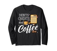It's Tax Season Debits Credits & Coffee Cup Funny Accountant Manche Longue