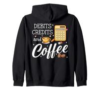 It's Tax Season Debits Credits & Coffee Cup Funny Accountant Sweat à Capuche